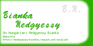 bianka medgyessy business card